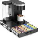 Storage Organizer Drawer for K-Cup Pods, ZECENN Coffee Pods Holder for Keurig Pods, Coffee Station Organizer Coffee Bar Accessories (36 Pods Capacity -Storage Drawer)