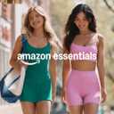 Amazon Essentials Women's Active FormFlex Buttery Soft Light Support Sweetheart Neck Yoga Sports Bra (Large)