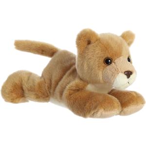 Aurora Adorable Mini Flopsie Leah Lioness Stuffed Animal - Mini Companions Ready for Playful Adventures - for Kids All Ages, Toddlers, Adults, and Families - Brown 8.5 Inches