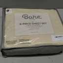 Bare Home Hotel Luxury King Sheet Set, Extra Soft - 6 Piece Set - Deep Pockets - Easy Fit - Cooling & Breathable - Wrinkle, Fade, Stain Resistant - Includes 4 Pillowcases (King, Sand)