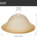 Antique Glass Lamp Shade for Floor lamp, Alabaster Torchiere Lamp Shade Replacement, Floor Lamp Replacement Parts (Antique, 12'')