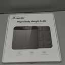 Ovutek Bathroom Scales Digital Weight, Topnotch Quality 450lb Weight Scale, Most Accurate to 0.05lb, Automatic Weighing Scale for Body Weight, Baby, Pet, Larger LED, Sturdy and Durable Base Machine (Black)