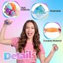 Gemscream 40 Pack Stress Ice Cube Balls Bulk Anxiety Relief Sugar Balls Soft Fidget Gummy Squeeze Sensory Cube for Adults Maltose Flow Pattern for Anxiety Relief Party Favors Prizes
