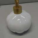 2 x Spherical Soap Dispenser with Pump, Golden Symmetric Pattern Bottle for Liquid soap, Homemade Lotions and Essential Oil, 400ML