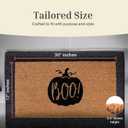 THEODORE MAGNUS Halloween Door Mat - Welcome Mat for Front Door with Non-Slip Backing - Durable Doormat - Perfect for Outside Entrance Matt - Outdoor/Indoor - Boo - 17" x 30"