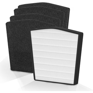 Replacement Filter LP-HF550P Compatible with Live-Pure Bali Series LP550TH LP550THP Air Cleaner Purifier Filtration, 1 Pack HEPA Filter + 4 Pack Carbon Filter.. Missing part