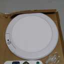 LINEWAY Rechargeable Motion Sensor Ceiling Light with Remote,Battery Operated LED Ceiling Lights 3 Colors Dimmer 7.5'' Wireless Closet Light Magnetic Motion Activated Shower Light for Shed Pantry (1 Pack, Multicolor)