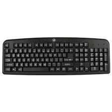 Digital Innovations - 4250400 Full-size Wired Easy-View Keyboard - Black