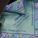 Blue Mahjong Learning Mat (33 x 33) with Black Carrying Bag, Anti-Slip, Noise-Reducing Mahjong Mat for Table, Board Games, Tile Games and Cards