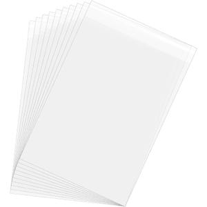 uxcell 16.5"x 11" Acid-Free Picture Sleeve, 120 Pack Crystal Clear Photo Sleeves Storage Bags Transparent Sealing Bag for 11"x 15" Art Prints, Pictures, Photos, Frame Mats Mattes