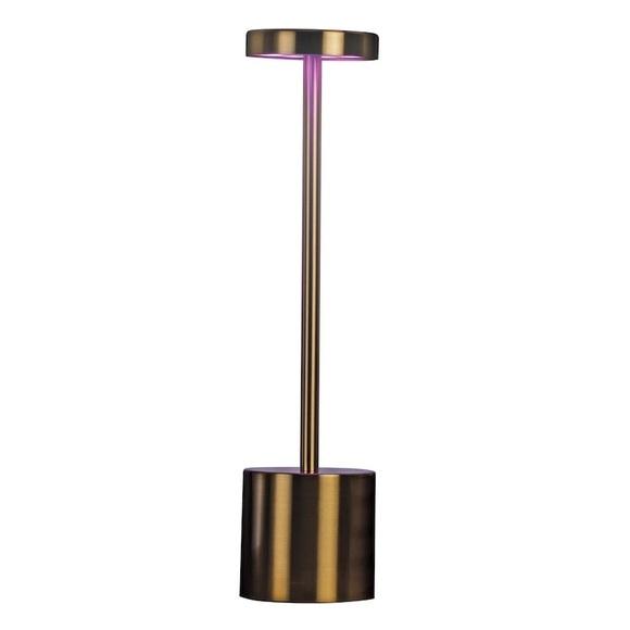 Gold Tone Rechargeable Touch Lamp 7 different colors NIB by Merkury