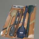 5 Pieces Silicone Spatula Set, Food Grade Rubber Spatula, Upgrade Strong Handle with Ergonomic Grip, Heat Resistant Up to 600F for Nonstick Cookware, Cooking (Neutral)