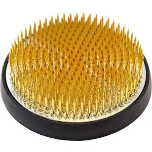 JapanBargain 2299, Flower Frog Japanese Kenzan for Ikebana Vase Flower Arrangements Brass Floral Arranging Pin Needle Holder Made in Japan, 4-1/8" Diameter