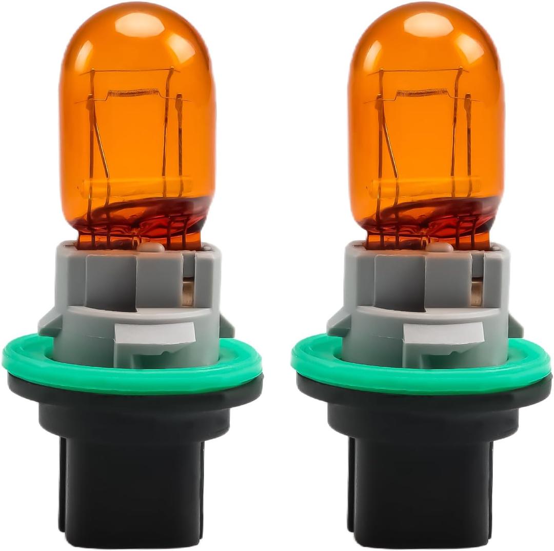 2PCS Park And Turn Signal Light Sockets & Bulbs Compatible with Dodge Dart 2013-2016,Turn Signal Lamp Holder and Bulb Kit Replace# 68186725AB L07442NALL