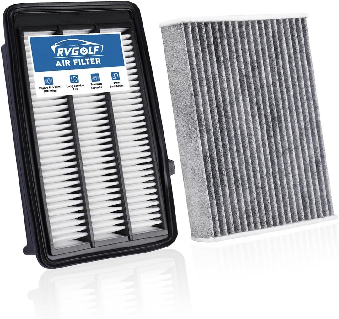 Engine+Cabin Air Filters Fit for Civic L4 1.5L 2016-2021, CR-V L4 1.5L (Gas) 2017-2022 Engine Air Filter Replacement Cabin Air Filter Accessories# CF11182 CA12050