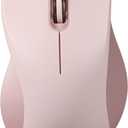 Perixx PERIMICE-621P Wireless Mouse - Silent Click with Ergo Design - Compatible for Desktop and Laptop PC - Wireless 2.4 GHz - Pink