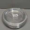 100 Count Clear Plastic Plates 9 Inch,Washable & ReusableDessert Plates Disposable,Cake Plates Disposable,Clear Plates For Party,Weddings and Events