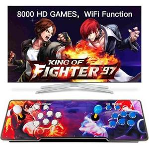 FVBADE[8000 Games in 1]18S Pandora Box Arcade Game Console WiFi Function to Add More Games Compatible PC & Projector & TV ,3D Games 4 Players Category Favorite List Save/Search/Hide/Pause/Delete Games