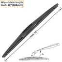AUTOBOO 26"+18" Windshield Wipers with 12" Rear Wiper Blade Replacement for Nissan Murano Infiniti QX50 Acura RDX 2017 2018 2019 2020 2021 2022 2023-Original Factory Quality (Pack of 3)