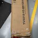 Rolanstar TV Stand with Mount and Power Outlet, Swivel TV Stand Mount with LED Lights for 32/45/55/60/65/70 inch TVs, Rustic Brown Entertainment Center Media Console with Height Adjustable Mount