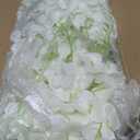40 Pack White Pink Wisteria Hanging Flowers, Fake Flowers for Decoration, Artificial Hanging Flowers,Vines for Bedroom,Flower Garland for Home,Party,Garden, Wall,Wedding Decoration(3.6 Ft/Pcs)