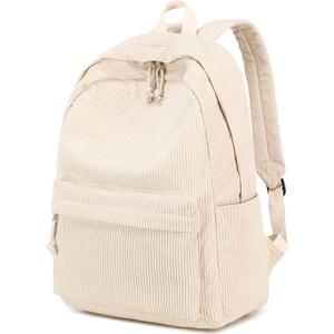 BTOOP School Backpack for Teens Large Corduroy Bookbag Lightweight 15.6 inch Laptop Bag for Girls Women Casual High School College