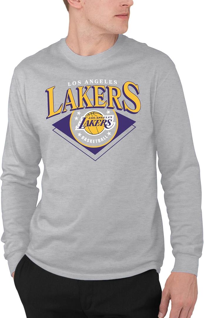 Junk Food NBA Court Classic - Officially Licensed Adult Long Sleeve T-Shirt (XX-Large)
