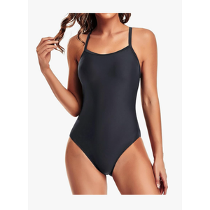 Tempt Me Athletic One Piece Swimsuits for Women Training Sport Tummy Control Bathing Suits M