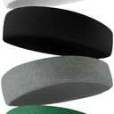 Sweatbands Sports Headband for Men & Women - Terry Cloth Moisture-Wicking Sports Towel Headband for Tennis, Basketball, Running, Gym, and Fitness Working Out