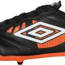 Umbro Mens Tocco 4 Premier Fg (8.5, Black/White/Orange)