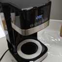 Amazon Basics Programmable 12 Cup Drip Coffee Maker with Glass Coffee Pot (1.9 Qt), Auto Shut-off, Touch Screen, Auto Pause, Removable Filter Basket, Black & Silver