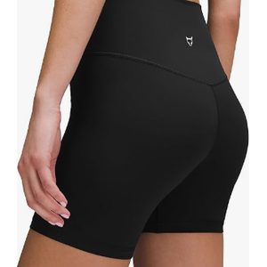 TomTiger Yoga Shorts for Women Tummy Control High Waist Biker Shorts Exercise Workout Butt Lifting Tights Women's Short Pants, Black, Medium