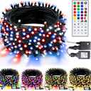TW SHINE Color Changing Christmas Lights, 66 FT 200 LED RGB Halloween Lights Outdoor with Remote Waterproof for Indoor Xmas Tree Party Wedding Decorations (RGB (Red, Green, Blue))