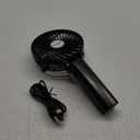 VersionTECH. Mini Handheld Fan, USB Desk Fan, Small Personal Portable Table Fan with USB Rechargeable Battery Operated Cooling Folding Electric Fan for Travel Office Room Household Black