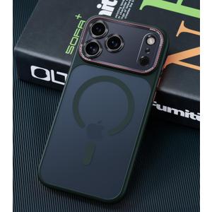 Magnetic for iPhone 17 Pro Max Case with Integrated Camera Protection, [Seamless Work with Magsafe] [Military Grade Shockproof] [Covered Camera Control Button] for iPhone 17 Pro Max, Alpine Green