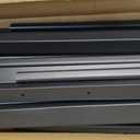2 Pack 3-Step Hand Rails for Outdoor Steps with Black Balusters