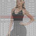 Ieumaz Workout Tank Tops for Women Strappy Back Twist Front Longline Medium Support Gym Yoga Top with Removable Cups (Black, M)