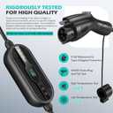 AIMILER Level 2 Electric Vehicle (EV) Charger(WiFi APP/Plug-Play), 40A, 25ft Cable ETL Certified, 220V-240V NEMA 14-50P Plug EVSE w/ J1772 Connector, Portable EV Car Charging Stations (Jet)