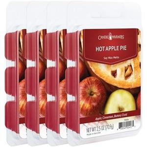 Candle Warmers Etc Classic Wax Melts 2.5oz, Hot Apple Pie Fragrance (4-Pack) – Each Pack has x 4 2.5 oz Wax Melts and 30 Hours of Fragrance – Perfect for Bedrooms, Living Rooms, and bathrooms Candle Warmers Etc Classic Wax Melts 2.5oz, Hot Apple Pie Fragrance (4-Pack) – Each Pack has x 4 2.5 oz Wax Melts and 30 Hours of Fragrance – Perfect for Bedrooms, Living Rooms, and bathrooms