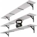 WOPITUES Long Wall Shelves 56″W x 8″D, Floating Book Shelves Max Load 65lbs, 56in