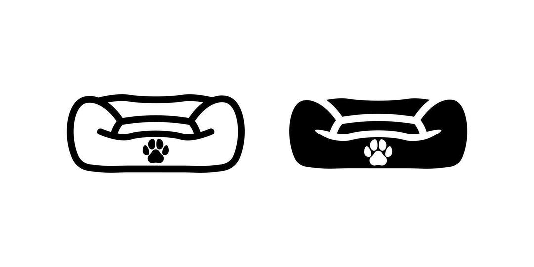 Soft Paw Print Pet Bed – Padded Washable Crate Mat & Sleeping Cushion for Small Dogs & Puppies, Grey