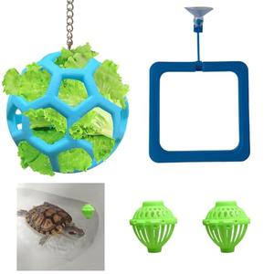 Ajqxh 5PCS Enrichment Toys for Aquatic Turtles, Aquatic Turtle Tank Accessories,Turtle Tank Decorations