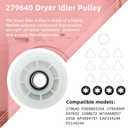 MEDC215EW1 MED5500FW1 MED5630HC1 MED5630HW1 MED6230HW1 MED6230HW2 MED7230HW1 GGW9250PW1 GGW9250PW3 Dryer Repair Kit for Maytag Whirlpool Dryer Machine, Includes 4392067,WPW10314173,W10837240