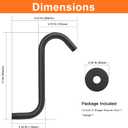 S Shaped Shower Arm, High Rise Shower Head Extension Pipe Standard 1/2" Connection with Flange, Awesome Shower Experience-Stainless Steel Bathroom Accessory(12 Inch S Shape, Matte Black)