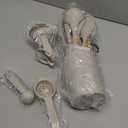 Silicone Cooking Utensils Set - AVGPD Silicone Kitchen Utensils for Cooking Wooden Handles, 446F Heat Resistant Kitchen Utensil Spatula Sets w Holder, Gadgets for Non-Stick Cookware BPA FREE (Khaki)