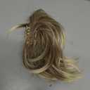 Clip in Ponytail Extension 18 Inch Pony Tails Hair Extensions for Women Long Straight Curly Tail Ponytail Hair piece Synthetic Fake Versatile Pony (Sand)