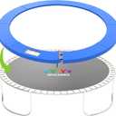 Trampoline Pad, 14ft Trampoline Replacement Safety Pad, Waterproof and Tear-Resistant Safety Spring Cover Round Frame Pad