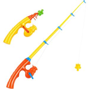 CozyBomB Magnetic Fishing Toy Pole 2 Pack for Replacement | No Fishes are Included, Bathtime Carnival for Toddler Education Teaching, Party Fishing Poles Rod Ocean Sea Animals Birthday Gift (X-Large)