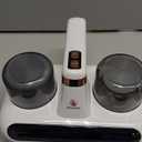 Mattress Vacuum Cleaner - 5-in-1 Cordless Bed Vacuum Cleaner, Powered by UV-C Light & Ultrasonic Technology, 16Kpa Strong Suction,Low Noise,Suitable for Dust, Pet Hair, Etc. (White)