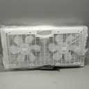 Comfort Zone Window Fan for Bedroom, 9 inch 3 Speed Dual Fans with Auto-Locking Expanders, 3 Modes (Cool, Circulate, Exhaust), Remote Control, Fabric Cover plus Bug Screen, White, 9" Twin Window Fan W/ Remote